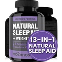 NooMost Natural Sleep Aid Συμπληρώματα με μαγνήσιο, L theanine & Garcinia 