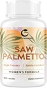 Saw Palmetto για τις γυναίκες Απώλεια μαλλιών - DHT Blocker με 5-σε-1 Blend για την ανάπτυξη των μαλλιών, το δέρμα & τα νύχια, την ουρική ευεξία - Extra Strength Saw Palmetto συμπλήρωμα - 90 κάψουλες