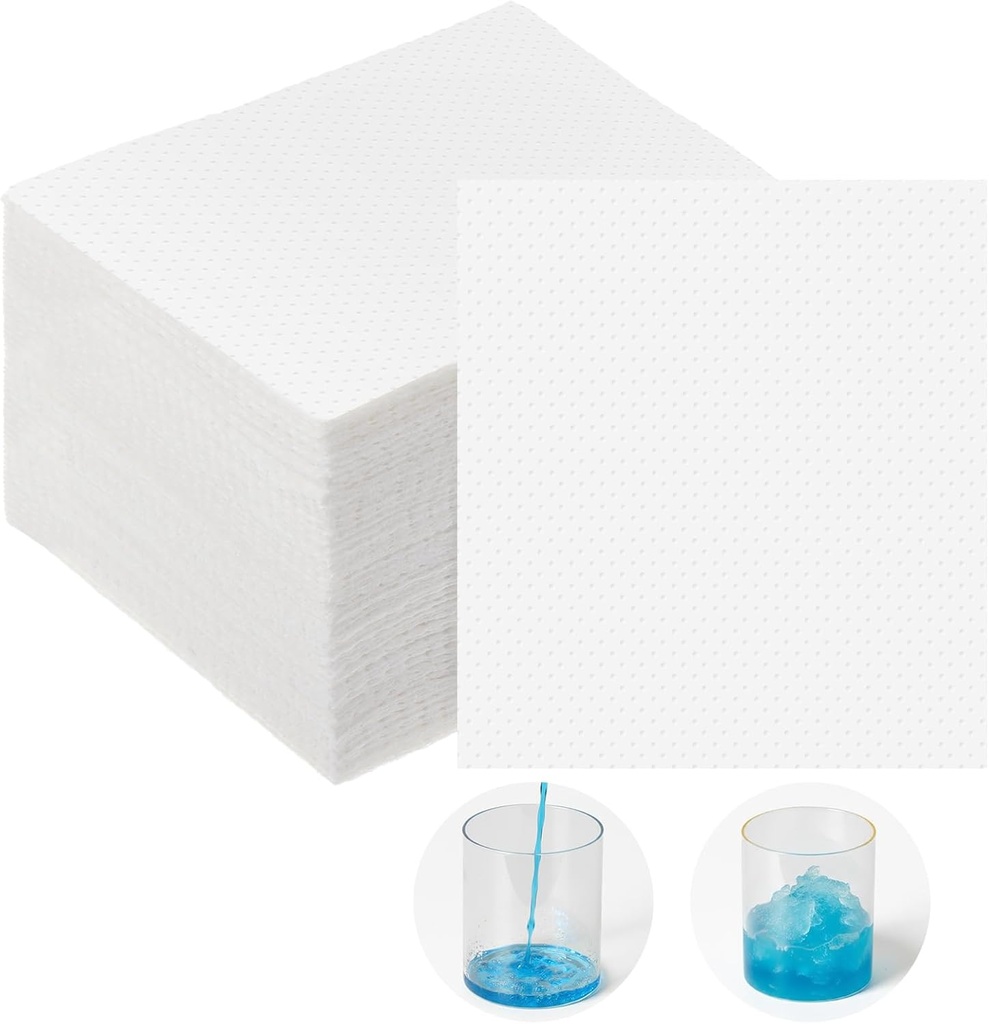 100 Pcs Εμετός Απορροφητικό Pad Disposable Χαρτί Barf για Τσάντες Έμεσης Μετατρέπει το Εμετός σε Gel Εγκυμοσύνη Ναυτία Πρωινή Ασθένεια Κίνηση Ταξί Αεροπλάνο Ταξίδι, Μπορεί να κρατήσει 18,6 Oz / 550 ml