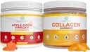 Μηλίτης μηλίτη Ξύδι & κολλαγόνο Bundle, Gummies for Women Hair Growth, Healthier Skin & Nails (Bulk 90 Gummies) Κοινή Φροντίδα Βιταμίνη, Ανοσοποιητική Υποστήριξη, Detox, Μεταβολισμός, Ανδρικό Οξύ