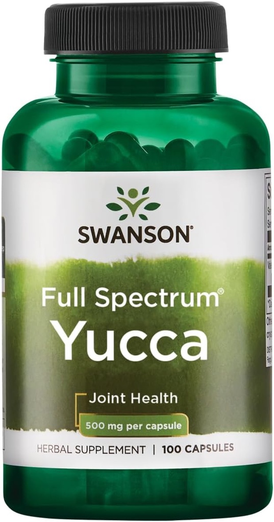 Swanson Premium Brand Full Specturm Yucca 500 Milligrams 100 Κάψουλες