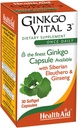 HealthAid Ginkgo Vital 3 – Μία φορά την ημέρα Softgel με Ginkgo Biloba, Siberian Eleuthero & Korean Ginseng 