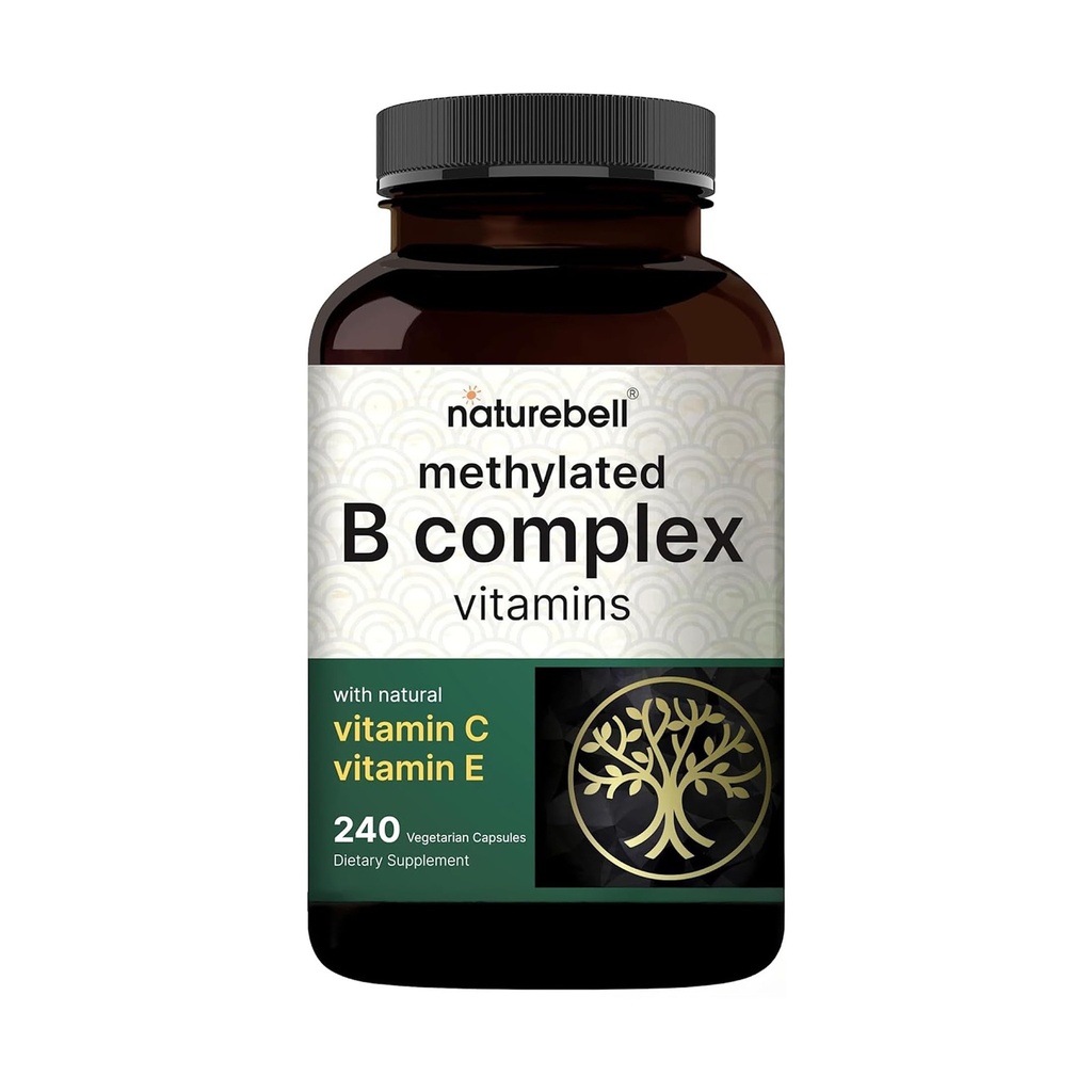 μεθυλιωμένες βιταμίνες B Complex, 240 κάψουλες Veggie 