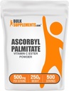 BulkSupplements.com Ascorbyl Palmitate Powder - Βιταμίνη C Ester, συμπλήρωμα βιταμίνης C - Χωρίς γλουτένη, 500mg ανά σερβιρίσματος, 250g (8,8 oz) (πακέτο του 1)