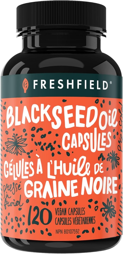Freshfield Black Seed Oil: Thymoquinone, Premium (Black Cumin Seed Oil, Nigella Sativa) 