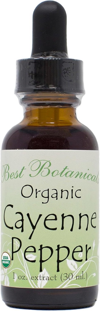 Best Βοτανικά Βιολογικά Cayenne Pepper Extract 1 oz. 160.000 MHU