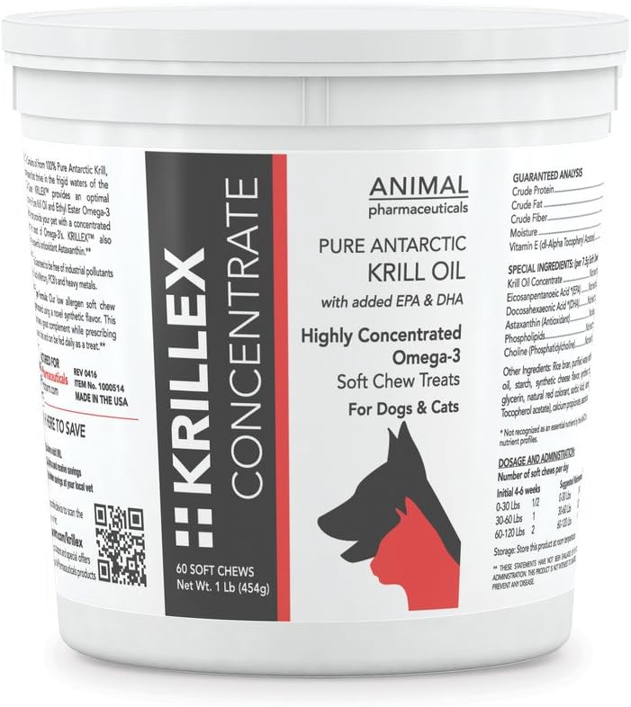 Animal Pharmaceuticals 60 Count Krillex Concentrate Formula Supplement