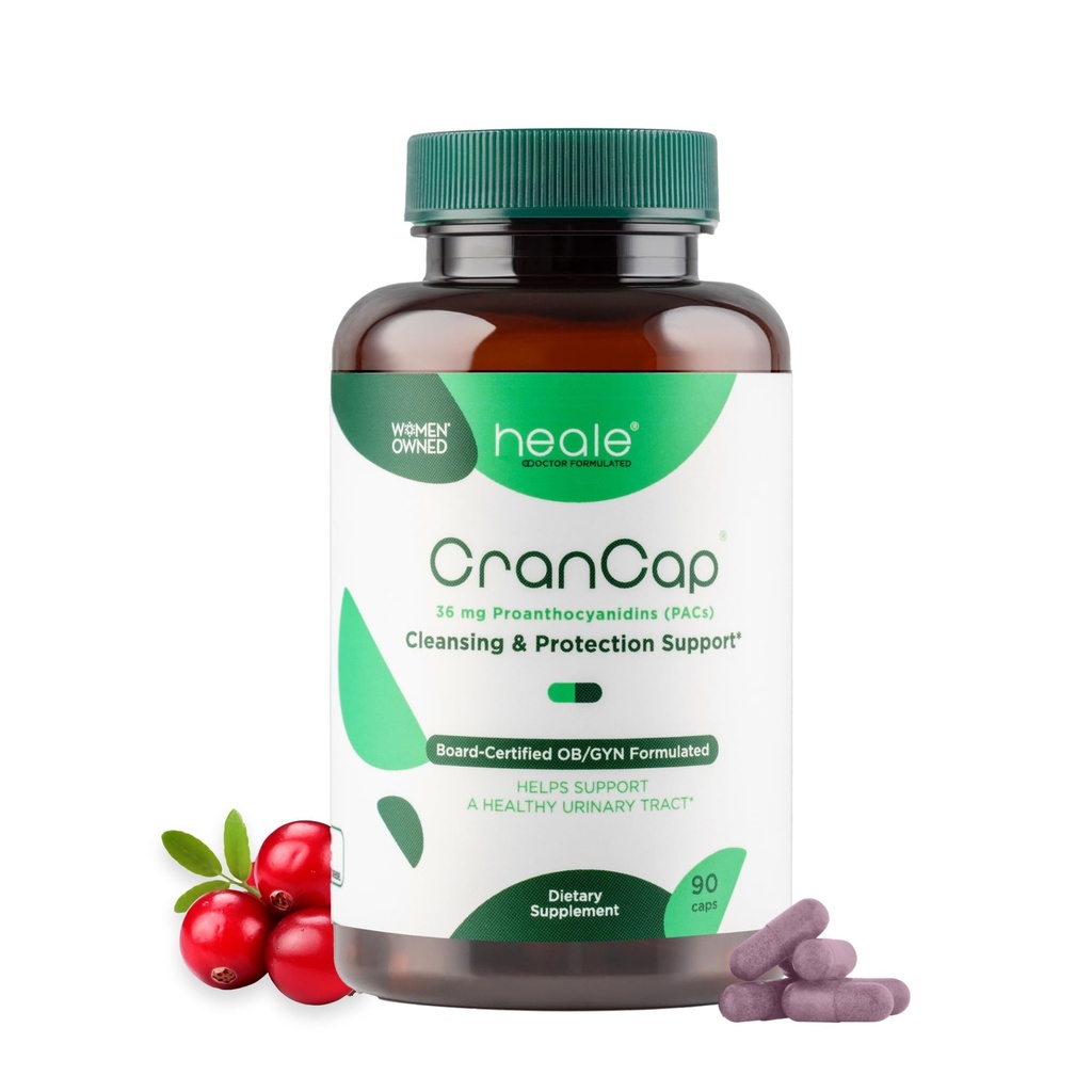 Χάπια βατόμουρο - urinary Tract Health Cranberry Supplement - 36mg Poent PACs - Μη ΓΤΟ, Vegan, Gluten Free - by Heale - 90 Κάψουλες