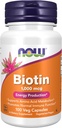 NOW Foods Supplements, Biotin 1,000 mcg, Amino Acid Metabolism*, Energy Production*, 100 Capsules