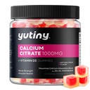 Κιτρικό ασβέστιο Γεμάτο Gummies, Extra Απορρόφηση Κιτρικό ασβέστιο 1000mg με βιταμίνη D3, K2 & Μαγνήσιο, Μασώμενο συμπλήρωμα για τα οστά, την υγεία των μυών, 60 Count