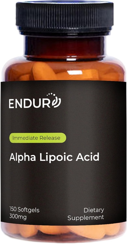 Indur Alpha Lipoic Acid, Antioxidant Defense & Cellular Energy Support, Άμεση απελευθέρωση, Vegan, Gluten Free, 300mg (150 Softgels)