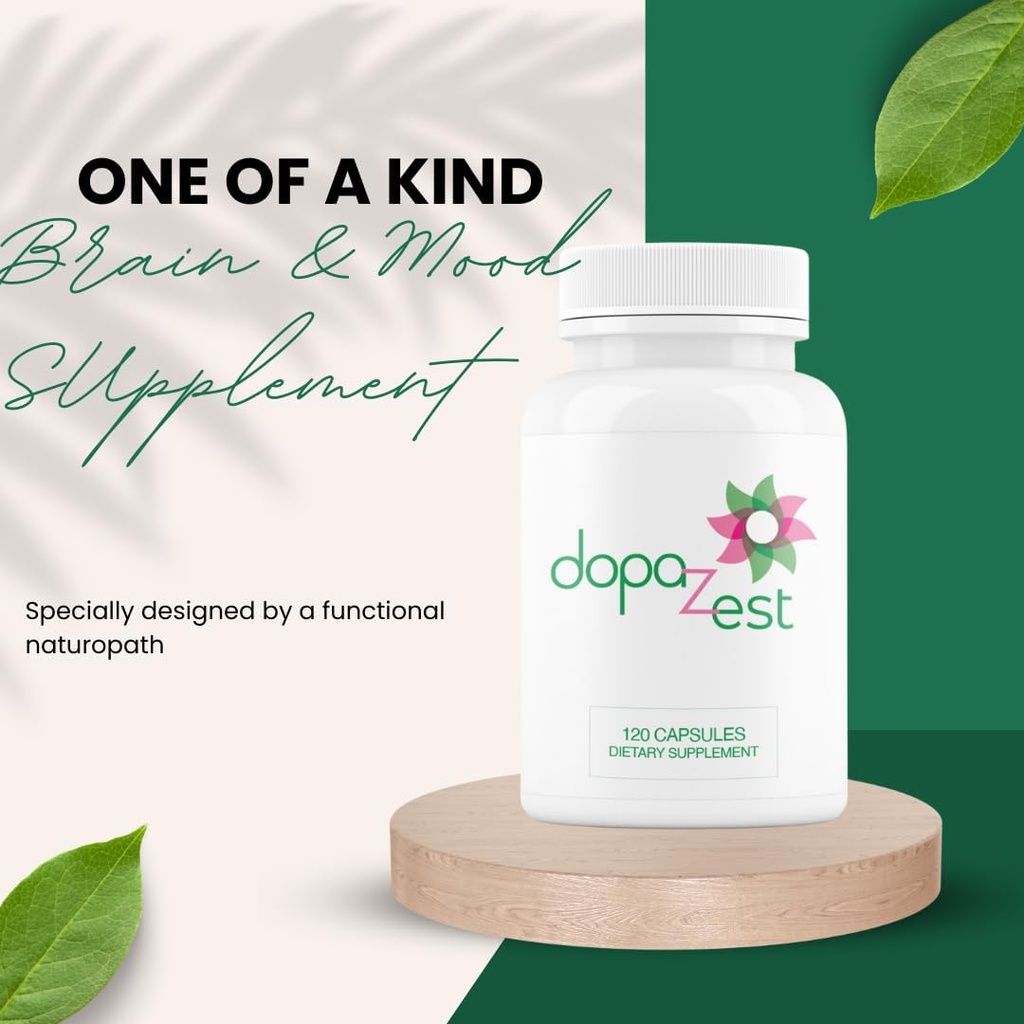 DopaZest- Υποστήριξη για τη διανοητική σαφήνεια, Covid εγκέφαλο και εγκεφαλική ομίχλη*. (120 κάψουλες) 4 Συσκευασία