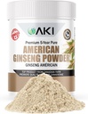 AKI American Ginseng Powder με 4% Ginsenosides - Ιδανικό με καφέ, Ποτά Όπως Smoothies - Συσκευασία 1 (1,5oz/42,5g)