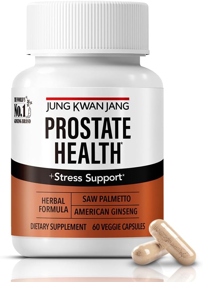 JUNG KWAN JANG Prostate Health with Saw Palmetto and American Ginseng for Prostate, Stamina, Hair Loss Support, dht Blocker, All-Φυσικό συμπλήρωμα για άνδρες και γυναίκες