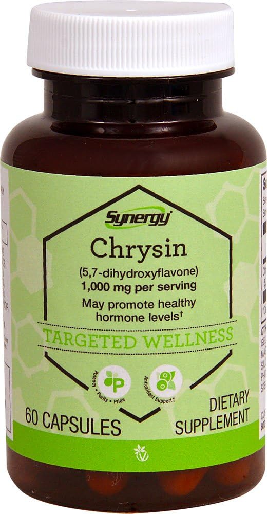 Vitacost Synergy Chrysin (5, 7 - dihydroxyflavone) -- 1000 mg per serving - 60 Capsules