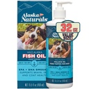Alaska Naturals Wild Alaska Fish Oil Supplement for Dogs Skin and Coat with EPA DHA Omega 3 Λιπαρά Οξέα Βιώσιμα Υγρά Τρόφιμα Topper 32 oz. Αντλία