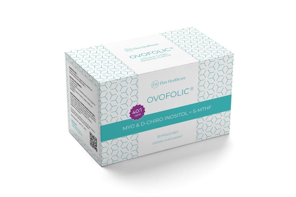 Ovofolic Inositol Supplement - Myo-Inositol και D-Chiro Inositol Plus Active Folate- Ideal 40:1 Ratio - 30 φακελλίσκοι