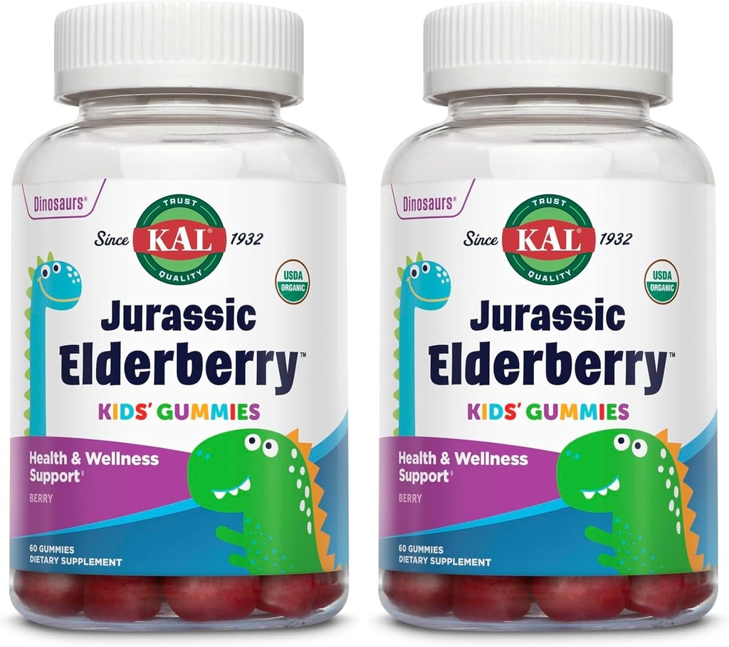 KAL Jurassic Elderberry Kids Gummies 