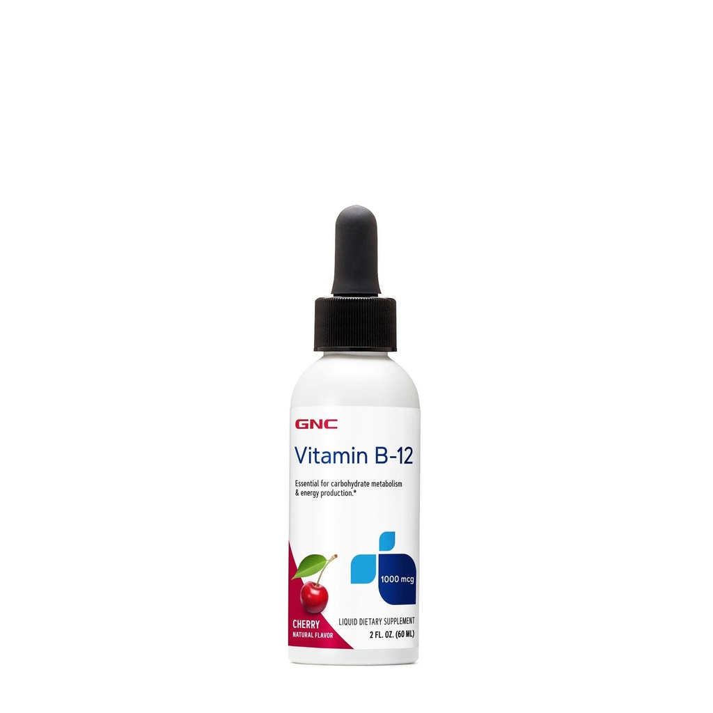 GNC Βιταμίνη B-12 1000mcg - Cherry, υποστηρίζει την παραγωγή ενέργειας, 60 εξυπηρετούν