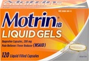 Motrin IB 200mg Ibuprofen Liquid Gel Pain Reliever/Fever Reucer για Aches & Pain, 120 ct