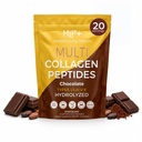Healthy Living Proteins - Hydrolyzed Multi Collage Peptides Peptides Powder Types I, II, III, V & X - Grass Fed Bovine, Wild Caught Marine, Free Range Chicken - Χωρίς γλουτένη (Chocolate, 8 oz)