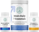 Ανδρική Υγεία Vitality Bundle: Brain Support Complex, Men's Daily 7 Essentials, και βιταμίνη D3 + K2