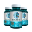NEURIVA Plus Συμπλήρωμα εγκεφάλου για μνήμη, εστίαση & συγκέντρωση + Γνωστική λειτουργία με κλινικά ελεγμένο Nootropics Phosphatidylserine και νευροπαράγοντας, VIT B6 & B12, 30 κάψουλες κόμη (3 Pack)