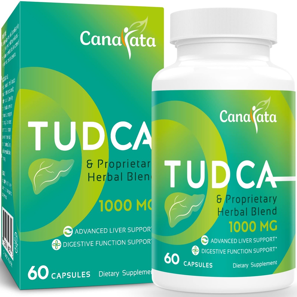 Συμπληρώματα υποστήριξης ήπατος TUDCA 1000mg - 60 κάψουλες Vegan, TUDCA Άλατα χολής με κρέμα γάλακτος Thestle Φόρμουλα βοτάνων Blend για το συκώτι καθαρισμού Detox & επισκευή