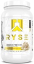RYSE Loaded Protein Powder - Βανίλια Φυστικοβούτυρο - 25g Whey Protein Isolate & Concent with Prebiotic Fiber & MCTs - Χαμηλό υδατάνθρακες, χαμηλή ζάχαρη, Digestive-Friendly - 27 Σερβιέτες / 2 lb Tub