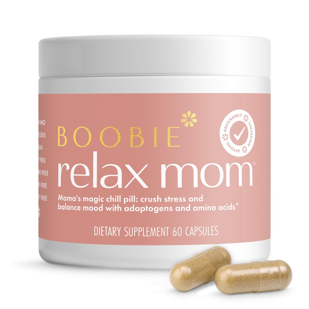 Boobie Relax Mom, Postpartum Stress Support Supplement 