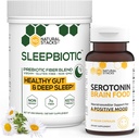 Natural Stacks Συμπληρώματα Bundle - SleepBiotic Prebiotic Fiber (292g) + Serotonin Supplement (60caps) - για Mood & Energy Boost, ψυχική υγεία, υγεία των ούλων και καλύτερο ύπνο