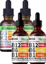 NUSAVA Βιταμίνη B12 Υγρές σταγόνες και Flavored Φράουλα D3 K2 Bundle - Ισχυρές Υγρές Βιταμίνες για Καρδιά, Κοινή, Ενέργεια, & Ανοσολογική Υποστήριξη - Μη ΓΤΟ, Χωρίς Γλουτένη, 2pk Καθένα