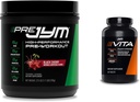 JYM Supplement Science PRE JYM 30 Σερβίρει - Black Cherry & Vita JYM Sports Πολυβιταμίνη & Ορυκτή Υποστήριξη, Βιταμίνη A, C, B6, B12, E, K, Boron, Βιοτίνη, Κάλιο 60 Δισκία