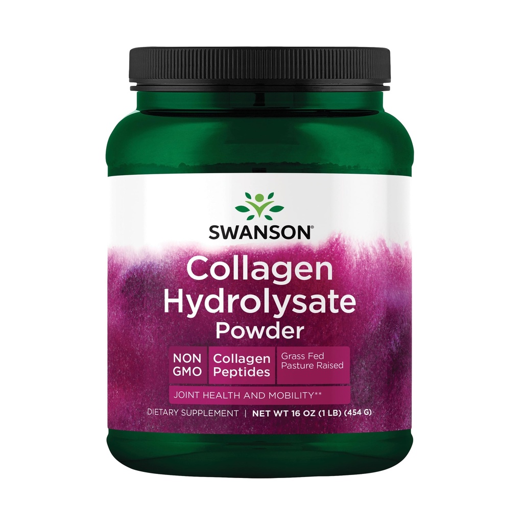 Swanson High Plains Collagen Hydrolysate Powder - Collagen Peptides Peptides Powder Υποστήριξη μαλλιών, δέρματος, νυχιών, και κοινής υγείας - Βιοδιαθέσιμες πρωτεΐνες Προώθηση των οστών, ιστών, και Cartilage Support - (1 lb)
