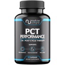 Συμπλήρωμα PCT για άνδρες, 3-σε-1 Post Cycle Support & Natural Booster με Estrogen Blocker, Liver Support Formula, Made in USA, with Fenugreek, Chrysin, Tongkat Ali, Milk Thistle - 60 Κάψουλες