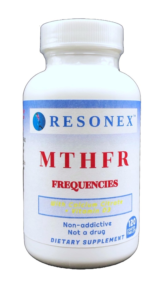 MTHFR Συχνότητες- 120 δισκία - με φυσικές συχνότητες του MTHFR, MTR και MTRR για την υποστήριξη της μεθυλίωσης, 5- MTHF και B12 Παραγωγή