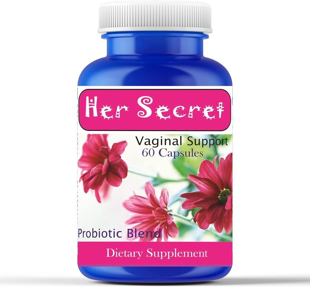 Celebrity LifeStyle Product Her Secret Women’s Probiotic with Prebiotics – Daily Probiotics for Women Digestive Health, Gut & Feminine Balance, pH Support, Non-GMO, Vegan, Made in USA – 60 Capsules