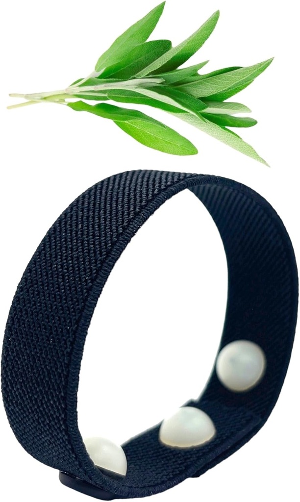 Ψύξη Hot Flash Wristband – Acupressure Band για την εμμηνόπαυση, Night Sweats, Mood, Sleep, Συναισθηματική Υποστήριξη – Αρωματοθεραπεία Clary Sage Scent