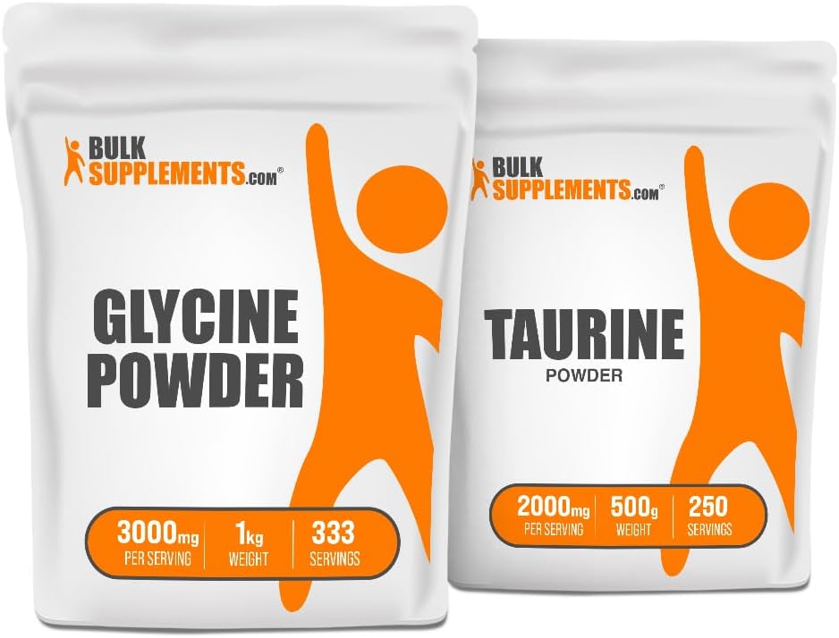 Συμπληρώματα Glycine 1kg + Taurine 500g Bundle