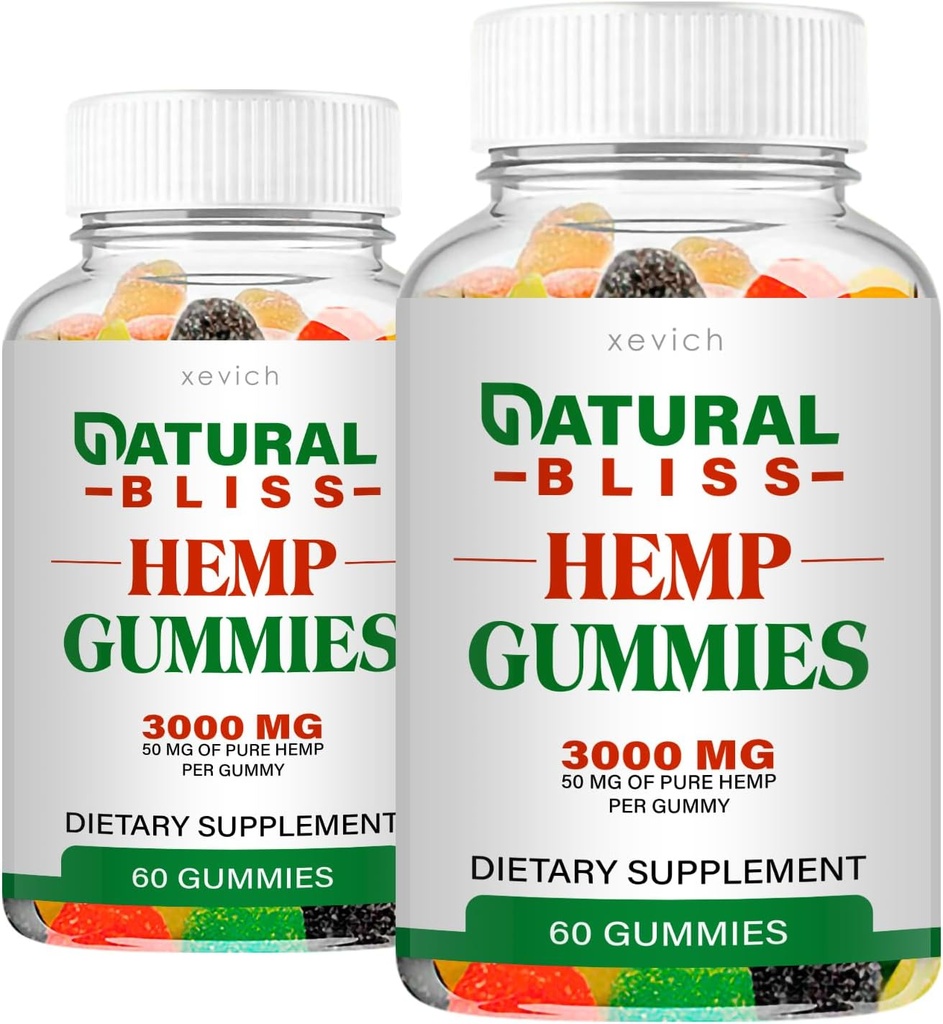Φυσικό Bliss - Φυσικό Bliss Hemp Gummies (2 Pack, 120 Gummies)