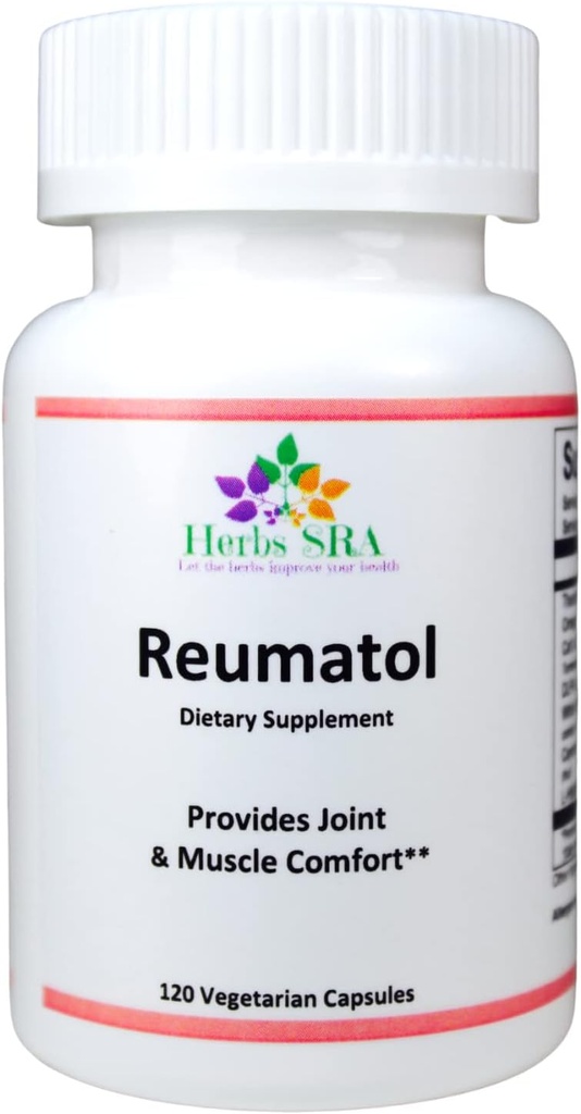 Βότανα SRA- Φυσικό συμπλήρωμα για ενισχυμένη κοινή υγεία, κινητικότητα & Comfort-Advanced κοινή φόρμουλα υποστήριξης -120 κάψουλες λαχανικών.