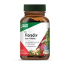 Floradix Iron + Βότανα - Συμπλήρωμα σιδήρου για υγιή ενεργειακή υποστήριξη* - Υποστηρίζει σχηματισμό ερυθρών κυττάρων αίματος - Vegan, μη ΓΤΟ, χωρίς γλουτένη, χωρίς σόγια - 60 υγρά Phyto-Caps