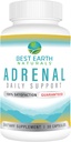 Best Earth Naturals - Adrenal Υποστήριξη για Ενήλικες - Ιερός Βασίλειος, B C Βιταμίνες, L-Τυροσίνη, Rhodiola Rosea Root, Ashwagandha Συμπληρώματα για Cortisol Manager Υποστήριξη - 30 Ημέρα προσφοράς