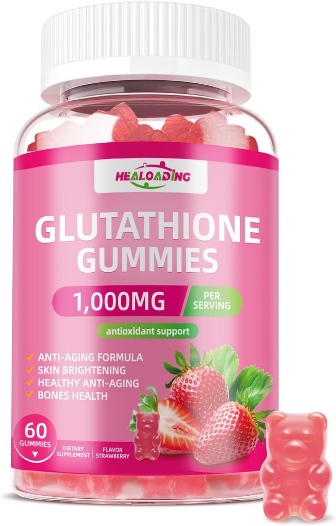 Συμπληρώματα Glutathion Collagen Gummies: Βιταμίνες C, E, D&B12 Συμπλήρωμα γλουταθειόνης 1000mg Φόρμουλα για Αντιοξειδωτική Υποστήριξη