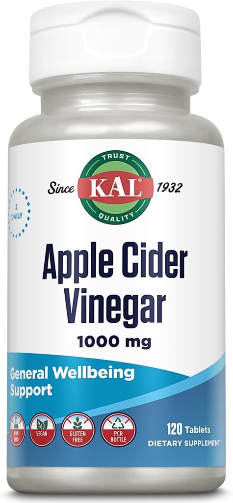KAL κάψουλες μηλίτη μήλου, 500 mg, 120 μέτρα