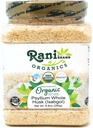 Rani Organics Psyllium Whole Husk Powder (Isabgol), συμπλήρωμα ινών διατροφής, USDA Organic 9.8oz (280g) PET Jar ~ Όλα τα φυσικά 
