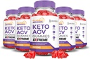 (5 Pack) Turbo Rippped Keto ACV Gummies Extreme 2000MG Turbo Rippped Keto Gummies Apple Cider Vinegar Formed with Roomegranate Beet Buice Powder B12 Vegan Non GMO 300 Gummys