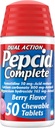 Pepcid Complete Acid Reducer + αντιόξινα μασώμενα δισκία, Heartburn Relief, Berry, 50 ct (Package May Vary)