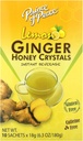 Prince of Peace Instant Natural Lemon Ginger Honey Crystals, 10 Sachets – Στιγμιαία Ζεστό ή Ψυχρό Ποτό για Ναυτία Ανακούφιση και Καταπραΰνει Λαρύγγι – Εύκολο να Brew Ginger και Honey Crystals