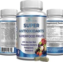 Super Antioxidant Fruit Superfood Complex - Ισχυρό Αντιοξειδωτικό Superfruits, Acai, Goji, Noni, Mangosteen, Ρόδι, Γέροντα μούρα, Resσβερατρόλη, Ανοσολογική Υποστήριξη, Δερματική Φροντίδα - 60 Κάψουλες